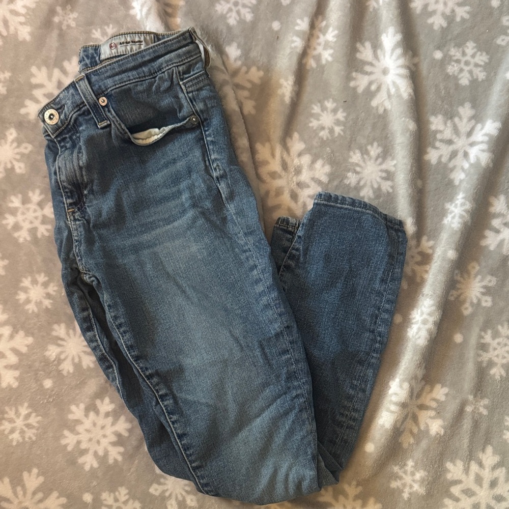 AG Adriano Goldschmied Straight Leg Blue Jeans